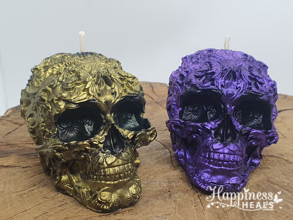 Decorative Skull Candles: Bold, Intricate, and Perfectly Spooky