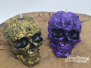 Decorative Skull Candles: Bold, Intricate, and Perfectly Spooky