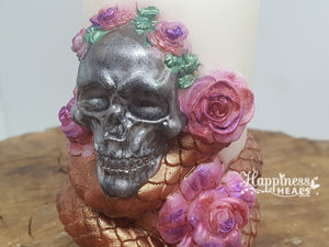 Skull Pillar Candles: Gothic Romance with a Touch of Elegance