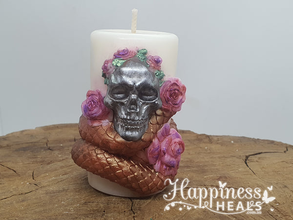 Skull Pillar Candles: Gothic Romance with a Touch of Elegance