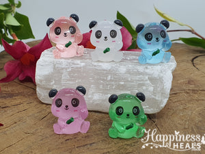 Glow-in-the-Dark Panda Figurines – Cute, Colorful & Luminous