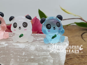 Glow-in-the-Dark Panda Figurines – Cute, Colorful & Luminous