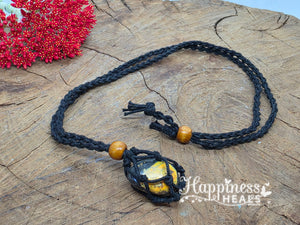 Black Cotton Crystal Cage Holder