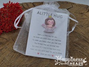 A Little Hug – Pocket Bunny with Heartfelt Card 🐰💖 - Angel
