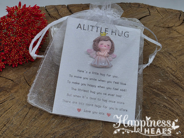 A Little Hug – Pocket Bunny with Heartfelt Card 🐰💖 - Angel
