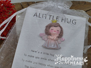 A Little Hug – Pocket Bunny with Heartfelt Card 🐰💖 - Angel