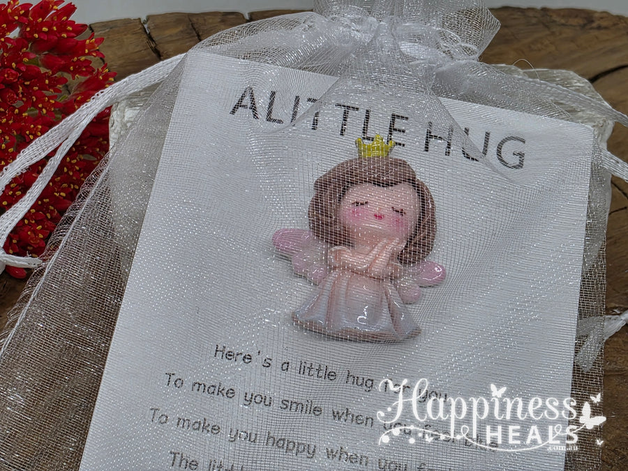 A Little Hug – Pocket Bunny with Heartfelt Card 🐰💖 - Angel