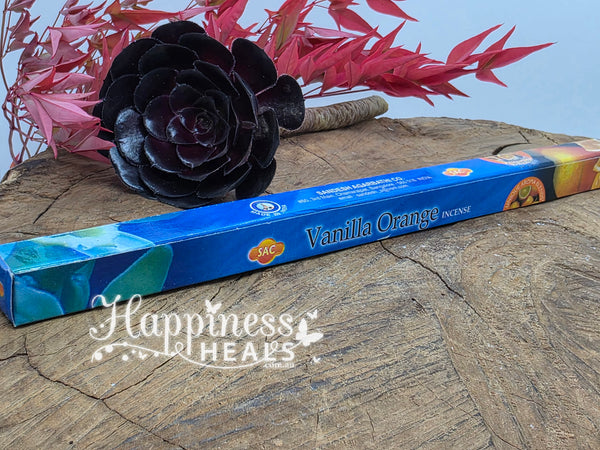 Vanilla Orange Incense Sticks – Sweet, Citrus & Mood-Boosting 🍊🌼