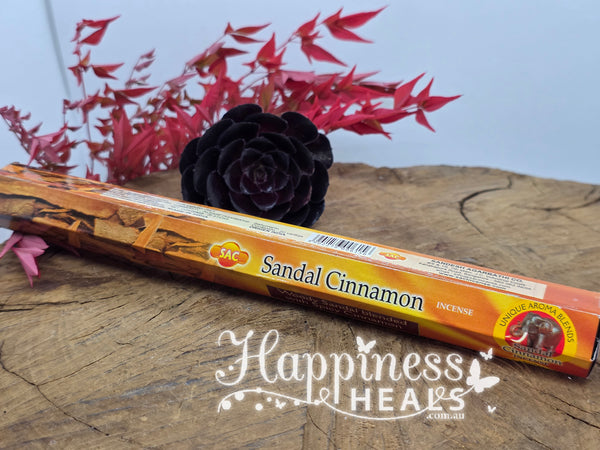 Sandalwood Cinnamon Incense Sticks – Warmth, Grounding & Uplifting Energy ✨🪵