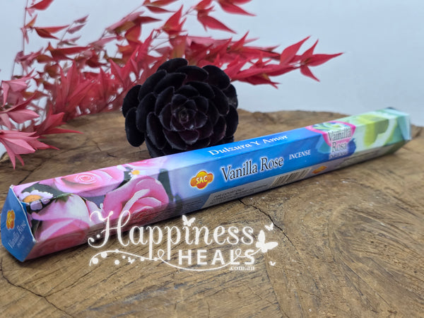 Vanilla Rose Incense Sticks – A Sweet & Romantic Aroma 🍦🌹