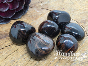 Golden Red Obsidian – Grounded Fire & Ancient Wisdom 🔥 (Tumbled)