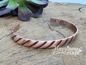 Timeless Copper & Magnetic Bracelet – Classic Style with a Modern Touch
