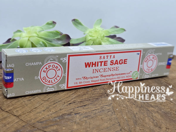 White Sage Incense Sticks – Satya 🌿🕊️