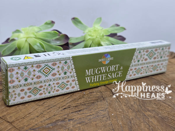 Mugwort & White Sage Incense Sticks – Sacred Elements 🌿🔥