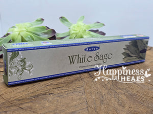 White Sage Premium Incense Sticks – Satya 🌿✨