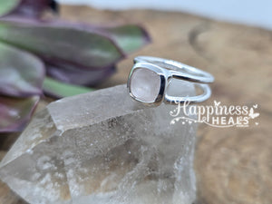 Rose Quartz Ring - Size 8