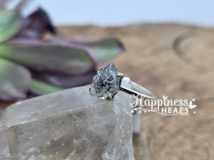 Sterling Silver Herkimer Diamond Ring - Size 9