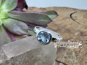 Blue Topaz Ring - 9