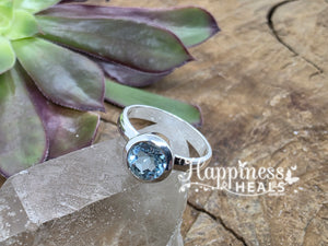 Blue Topaz Ring - 9