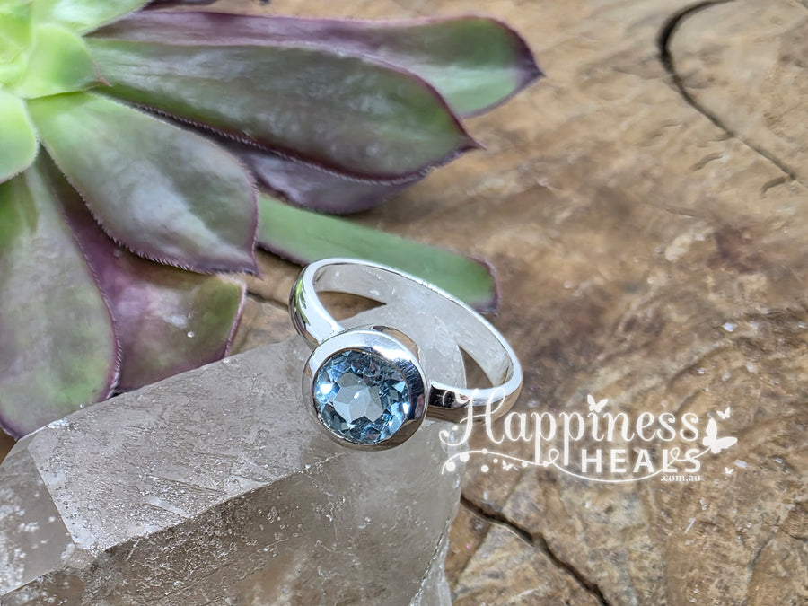 Blue Topaz Ring - 9