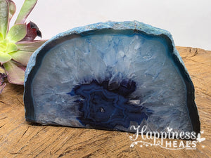 Agate Tea Light Candle Holder - Blue/Green