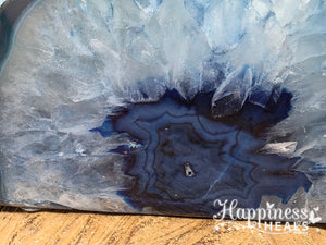 Agate Tea Light Candle Holder - Blue/Green