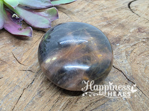 Black Moonstone Egg – Lunar Wisdom & Emotional Protection