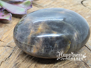 Black Moonstone Egg – Lunar Wisdom & Emotional Protection