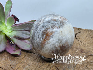 Black and White Moonstone Sphere – Lunar Wisdom & Emotional Protection