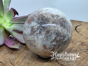 Black and White Moonstone Sphere – Lunar Wisdom & Emotional Protection