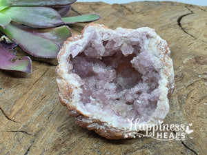 Geoda de amatista rosa