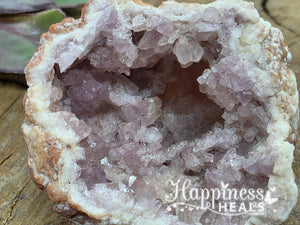 Geoda de amatista rosa