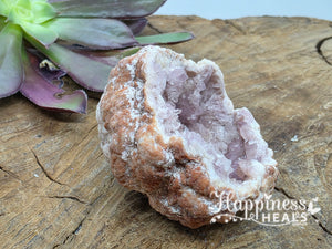 Geoda de amatista rosa