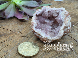 Geoda de amatista rosa