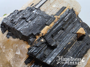 Tourmaline on Quartz – Protection Meets Power