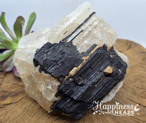 Tourmaline on Quartz – Protection Meets Power