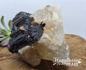 Tourmaline on Quartz – Protection Meets Power
