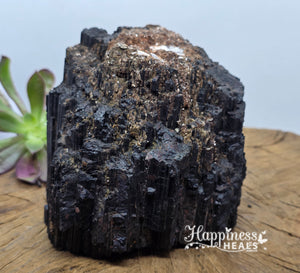 Black Tourmaline with Mica – Shielding Strength & Reflective Light 🖤✨