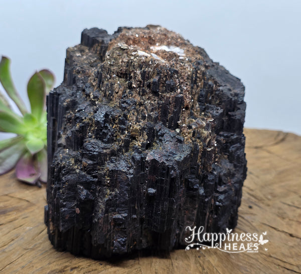 Black Tourmaline with Mica – Shielding Strength & Reflective Light 🖤✨
