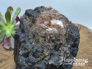 Black Tourmaline with Mica – Shielding Strength & Reflective Light 🖤✨