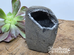 Collector’s Black Chalcedony Geode