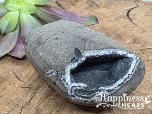 Collector’s Black Chalcedony Geode