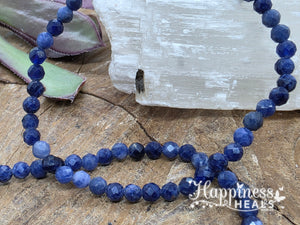 Faceted Sodalite Bracelet