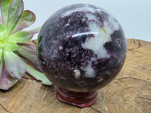 Lepidolite & Rubellite Sphere