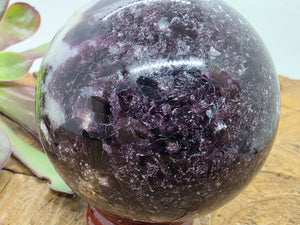 Lepidolite & Rubellite Sphere