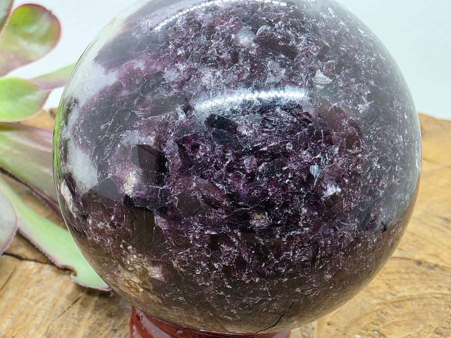 Lepidolite & Rubellite Sphere