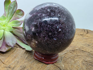 Lepidolite & Rubellite Sphere