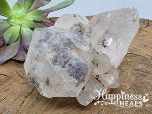 Quartz with Hematite Cluster