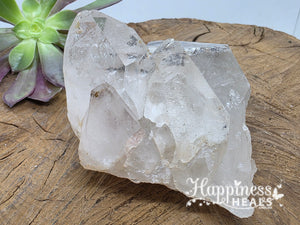 Quartz with Hematite Cluster
