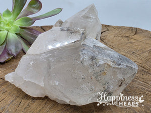 Quartz with Hematite Cluster